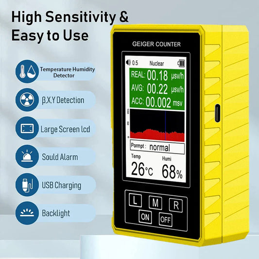 BR-9C-XR-3 Pro Handheld EMF Geiger Counter & Radiation Detector