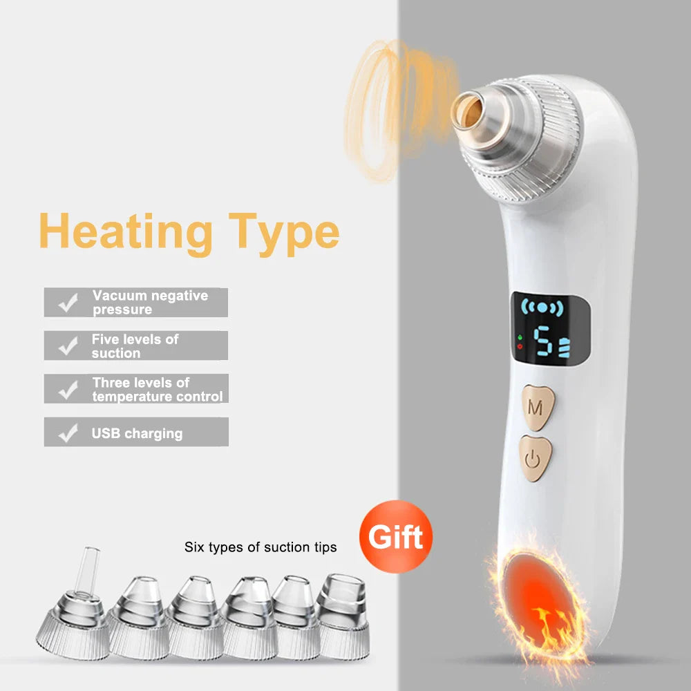 Visual Blackhead Remover Facial Deep Clean Machine | Heated Electric Extractor