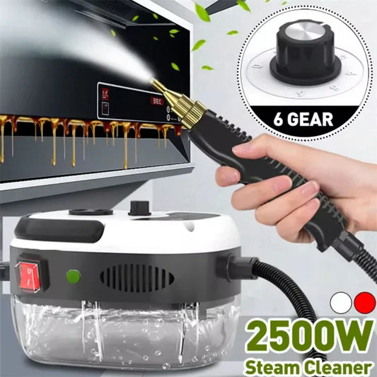 2500W High-Temperature Steam Cleaner for Home & Car - US/EU Plug