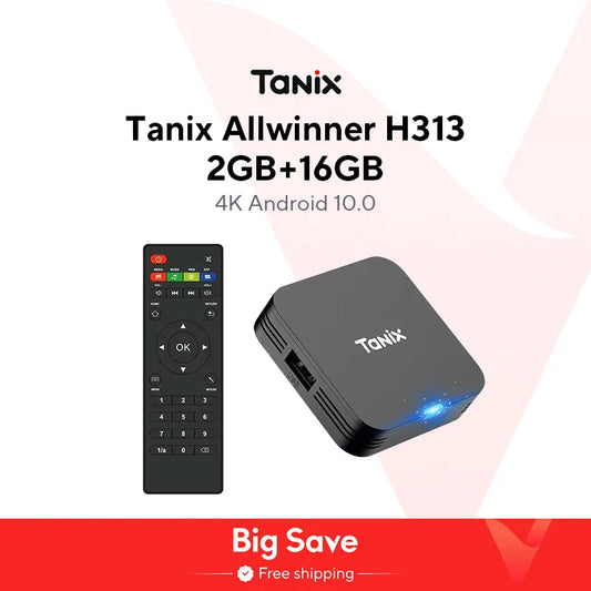 Tanix TX1 Android 10 TV Box | 4K Media Player with 2.4G WiFi & 16GB Storage