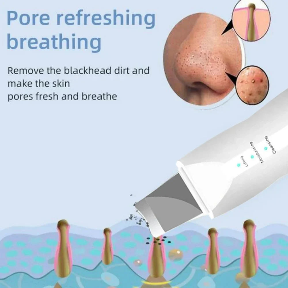 Ultrasonic Skin Scraper - Deep Pore Cleaning Facial Machine for Men & Women