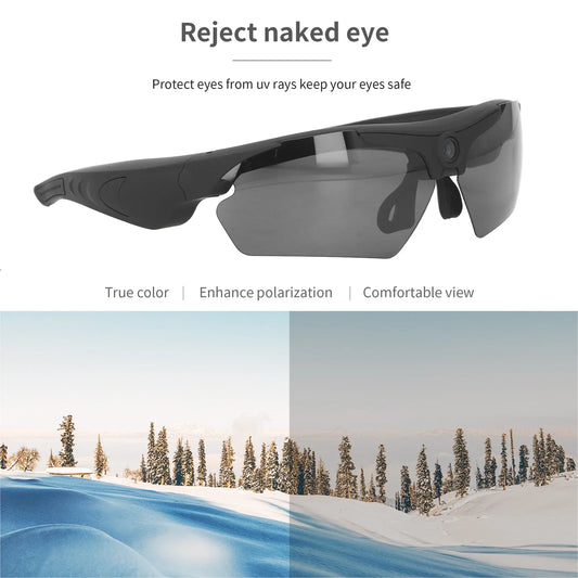 Camera Glasses with 1080P HD Video Recording for Outdoor Activities