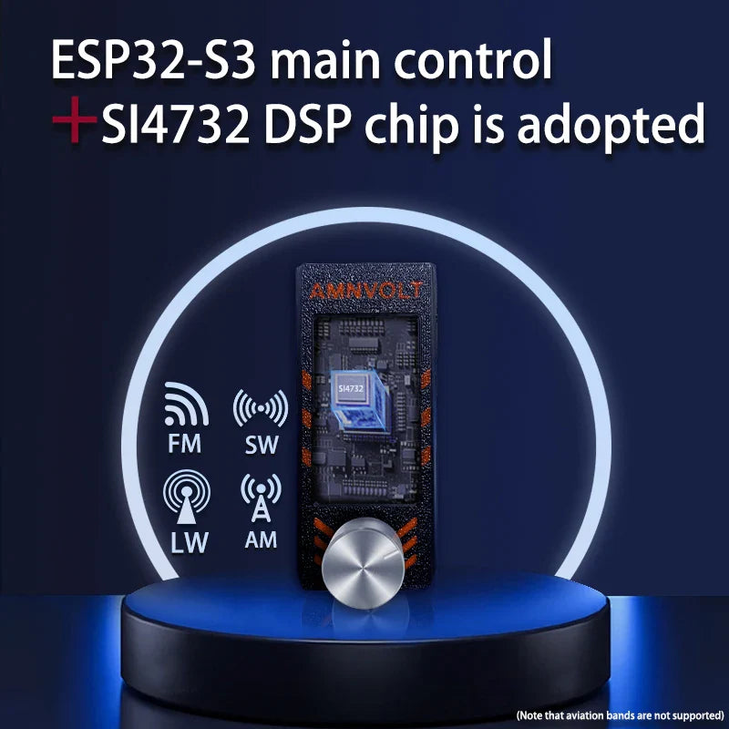 AMNVOLT V3 ATS MINI SI4732 DSP Radio with Superior Audio & Build Quality