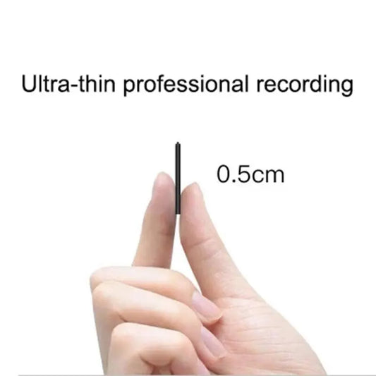 Ultra-Thin Mini Voice Recorder with Sound Activation & HD Noise Reduction