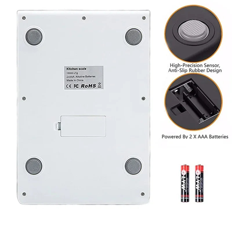 Digital Kitchen Scale, 15Kg/1g, LED Display