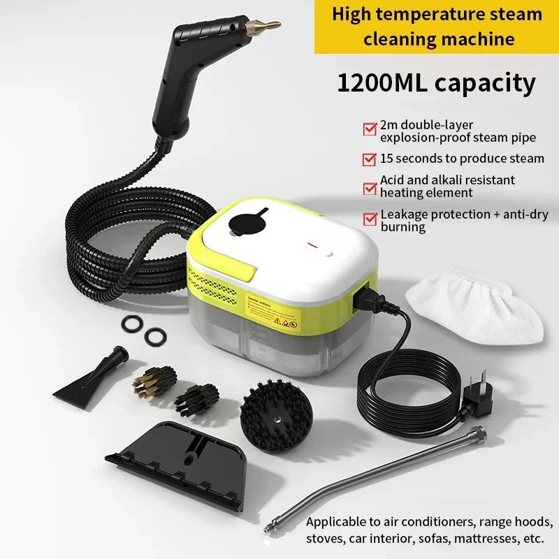 High-Temperature Steam Cleaner for Household, Kitchen, and Car