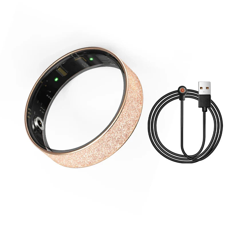 Smart Ring with Charging Case - Health & Sleep Monitor, Waterproof, Multi-sport Mode