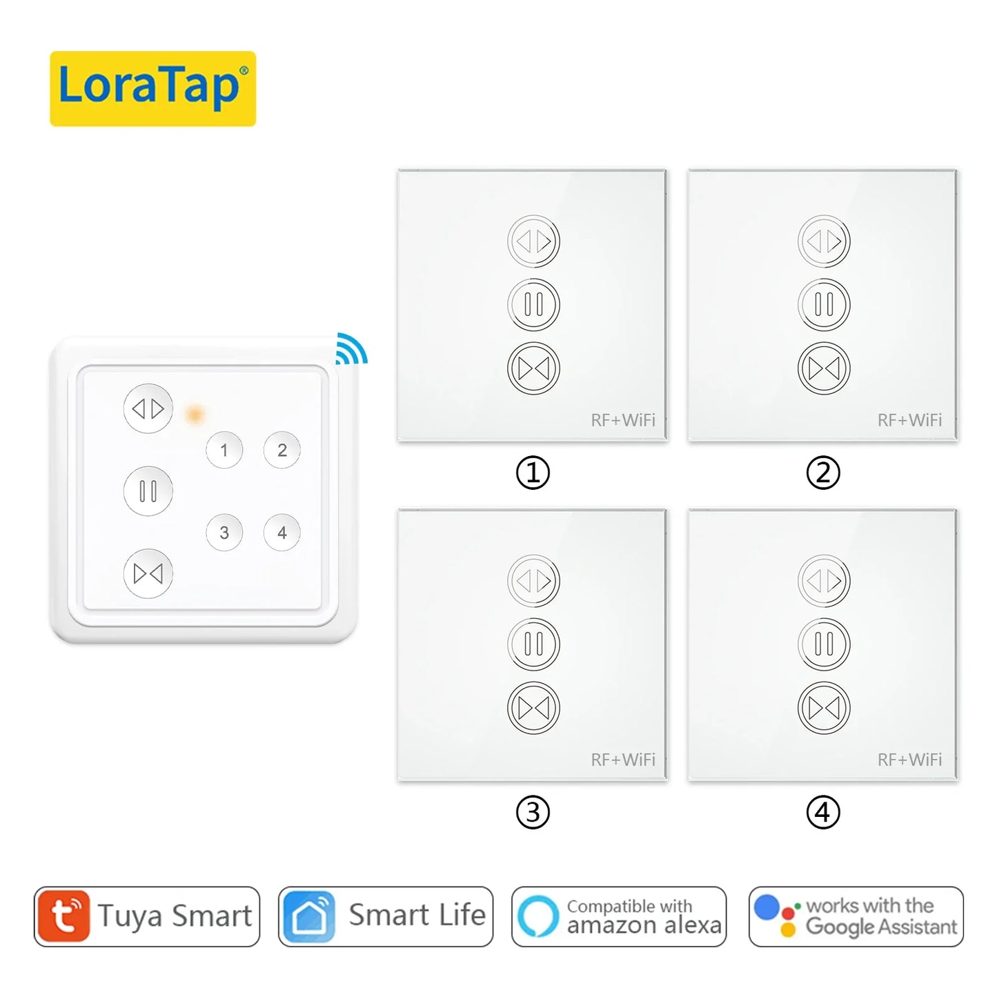 Smart Curtain Switch for Google & Alexa