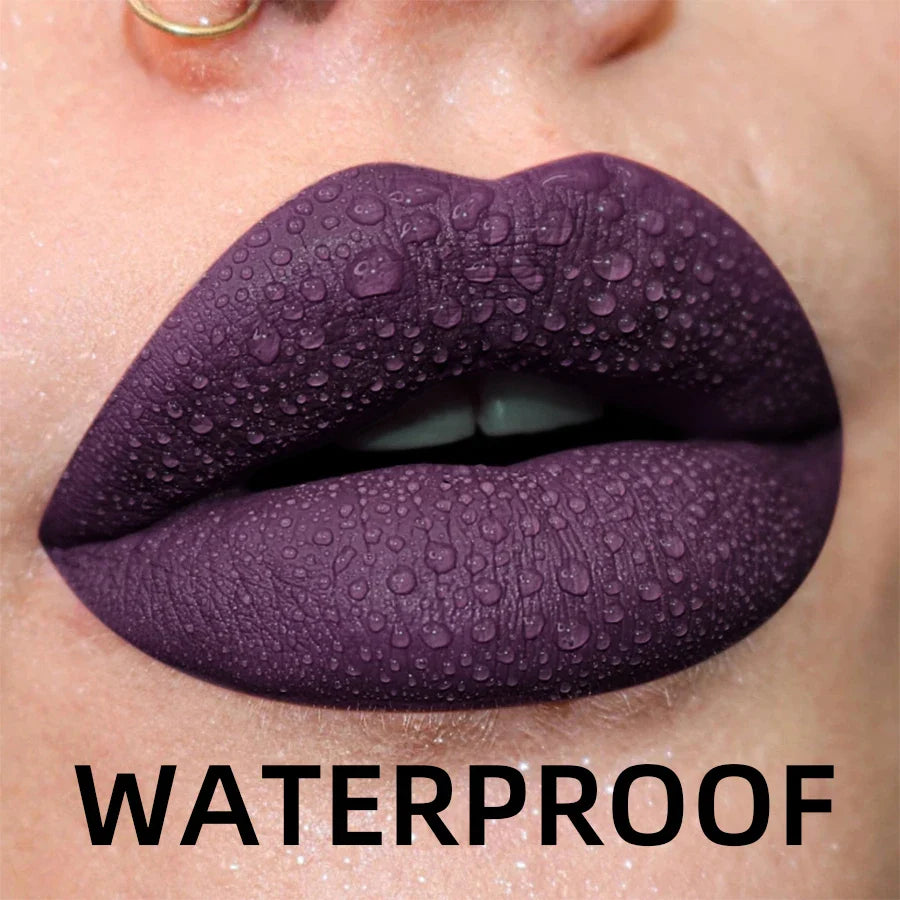19 Colors Matte Velvet Lip Gloss - Waterproof, Long-lasting & Hydrating