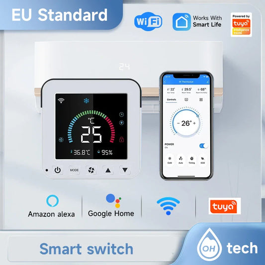 Tuya WiFi Thermostat: Smart IR Controller with LCD, Alexa & Google Home
