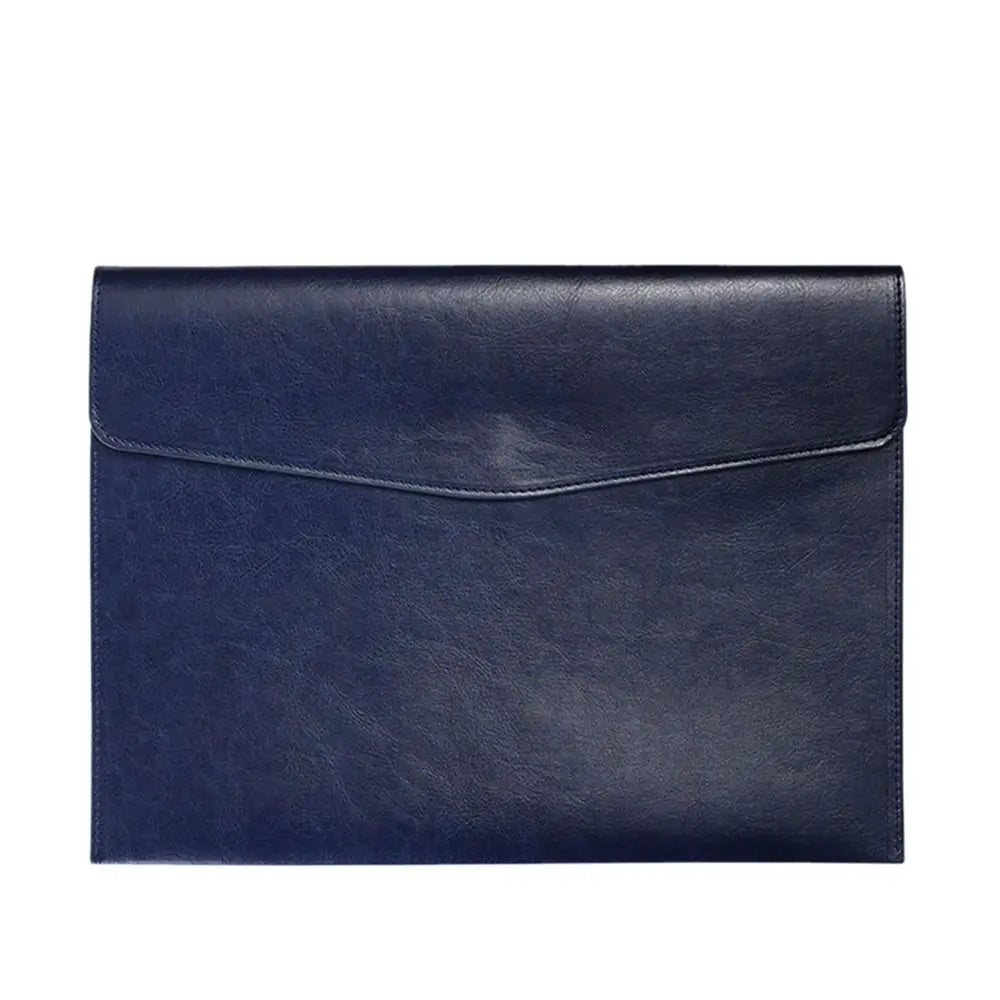 A4 A6 Leather Document Bag - Stylish & Durable Office Briefcase
