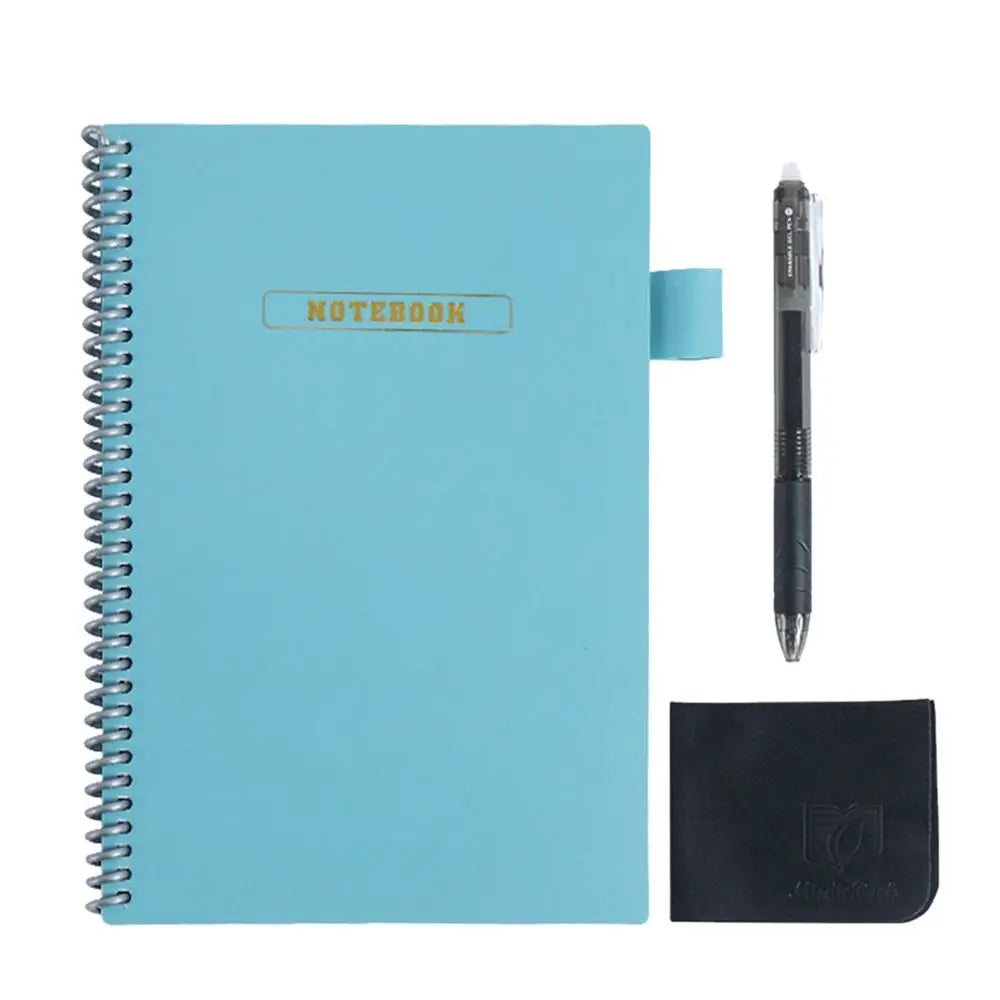 A5 Erasable Notebook Paper Reusable Smart Wirebound Notebook Portable Waterproof Notepad