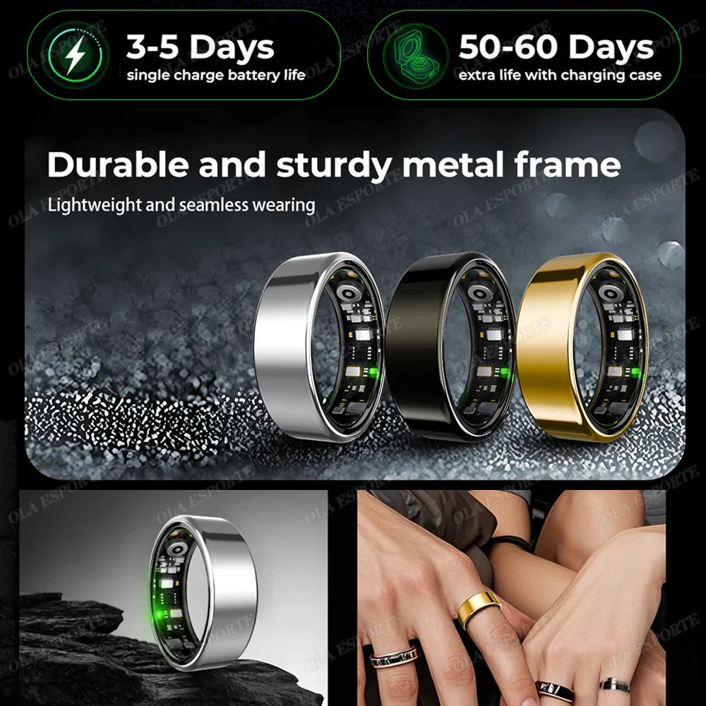For Xiaomi Smart Ring - Bluetooth Heart Rate & Blood Oxygen Monitor