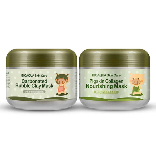BIOAQUA Collagen Bubble Clay Mask for Deep Cleaning & Oil Control