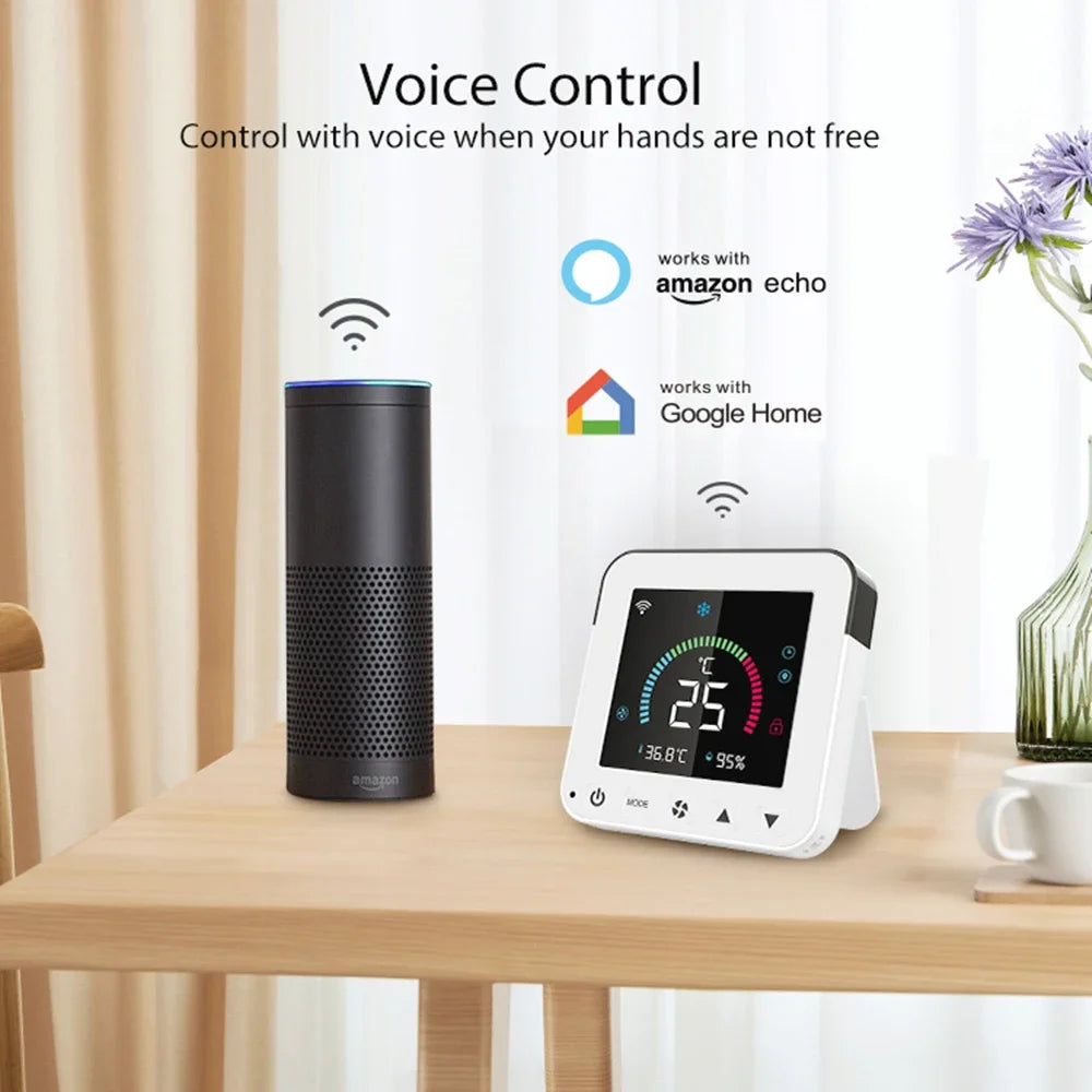 Tuya WiFi Thermostat: Smart IR Controller with LCD, Alexa & Google Home
