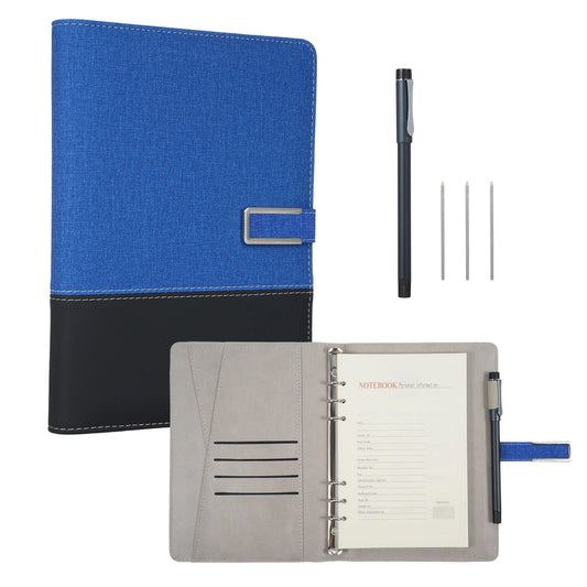 Smart Pen & A5 Leather Notebook with Real-time Sync and AI Voice-to-Text