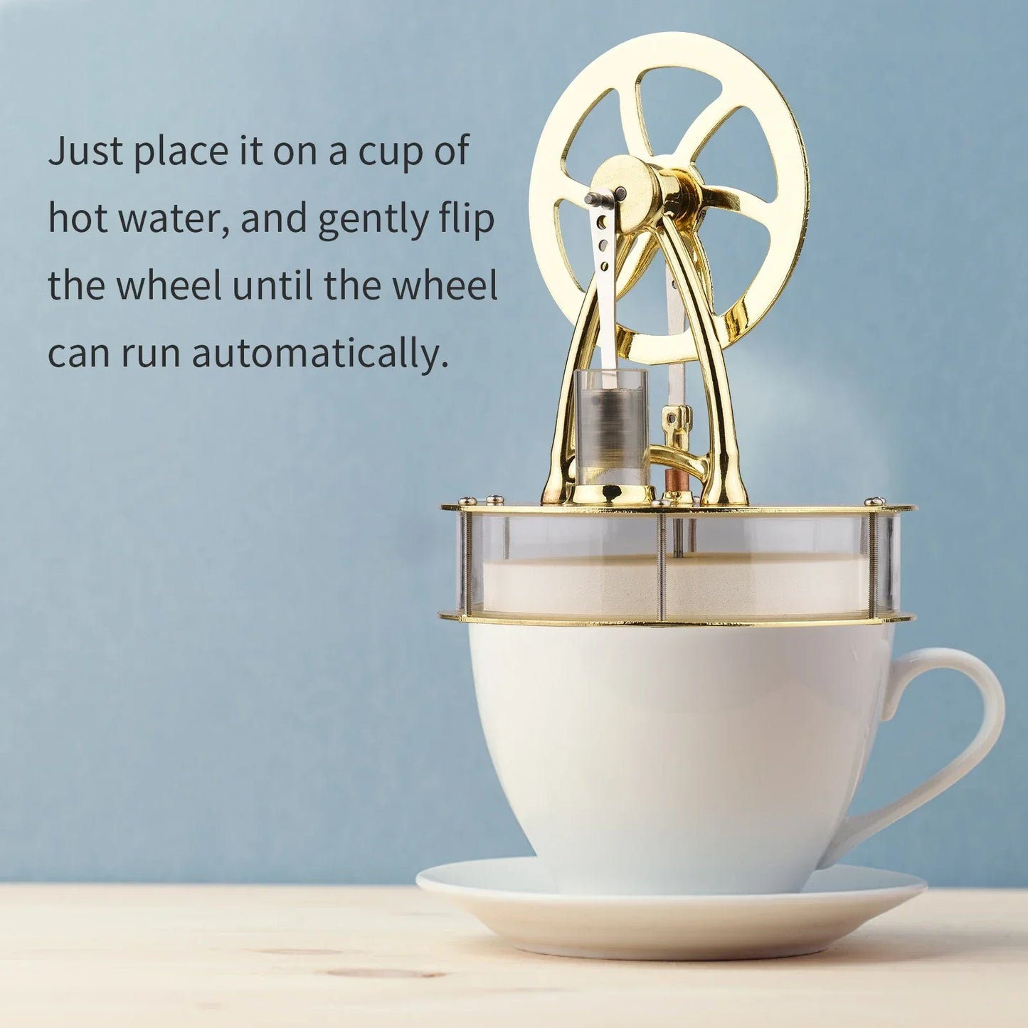 Low Temperature Stirling Engine Electricity Generator - Educational & Safe Model