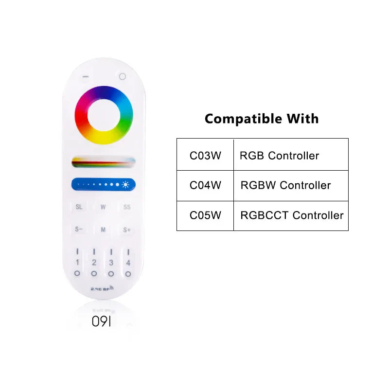 Tuya WiFi LED Controller Alexa Google Home Voice Control RGB RGBW CCT LED Strip Smart Controller APP BT RF Remote 2.4G DC12V-24V