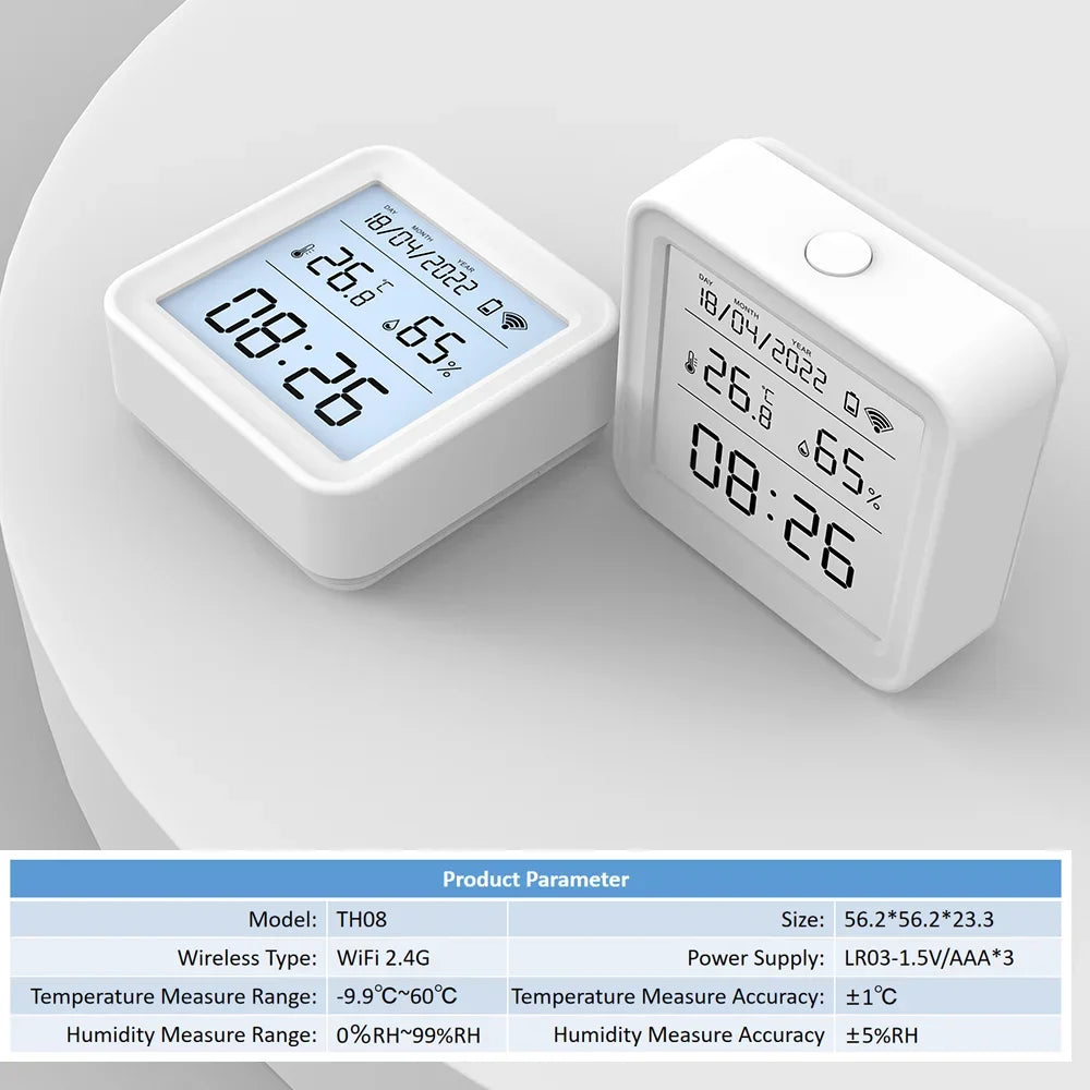 Smart WiFi Temperature Humidity Sensor