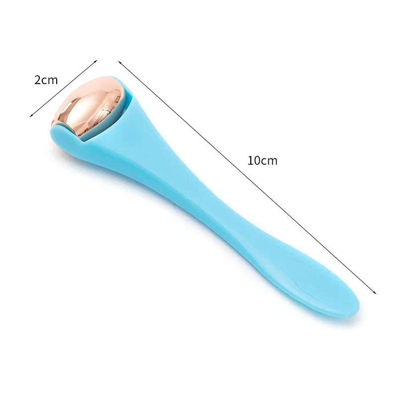 Double Head Stainless Steel Ice Roller & Eye Cream Stick - Face Massager & Beauty Tool