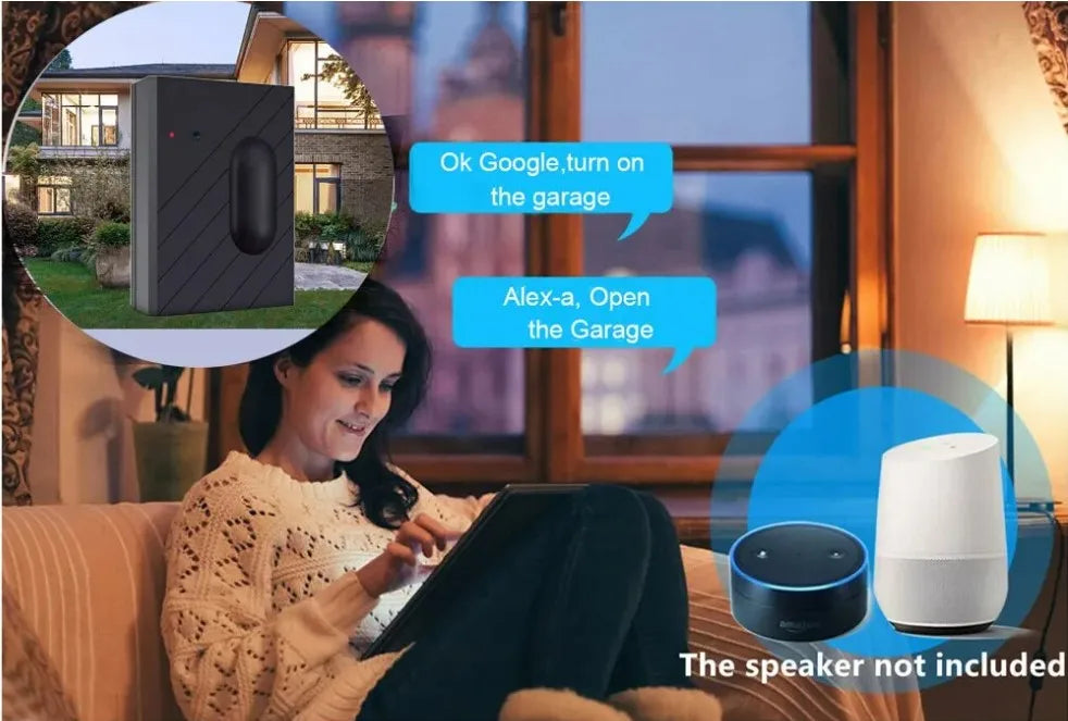 Smart Garage Door Opener with Mobile & Voice Control