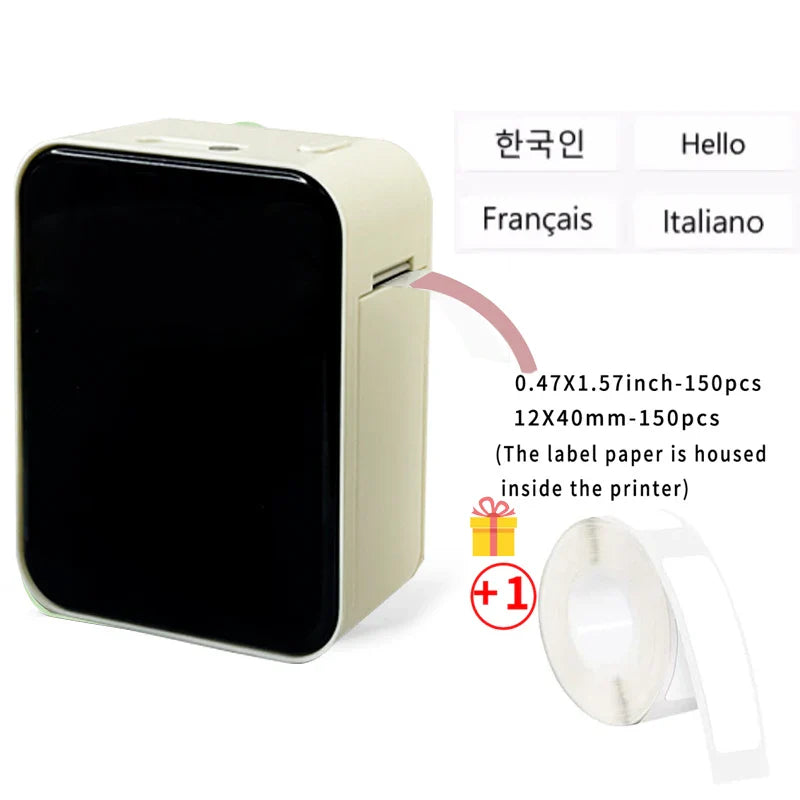 Marklife Mini Bluetooth Thermal Label Printer - Compact & Portable Ink-Free Sticker Maker