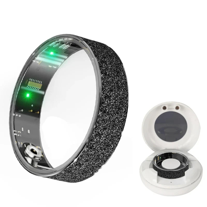 Smart Ring with Charging Case - Health & Sleep Monitor, Waterproof, Multi-sport Mode