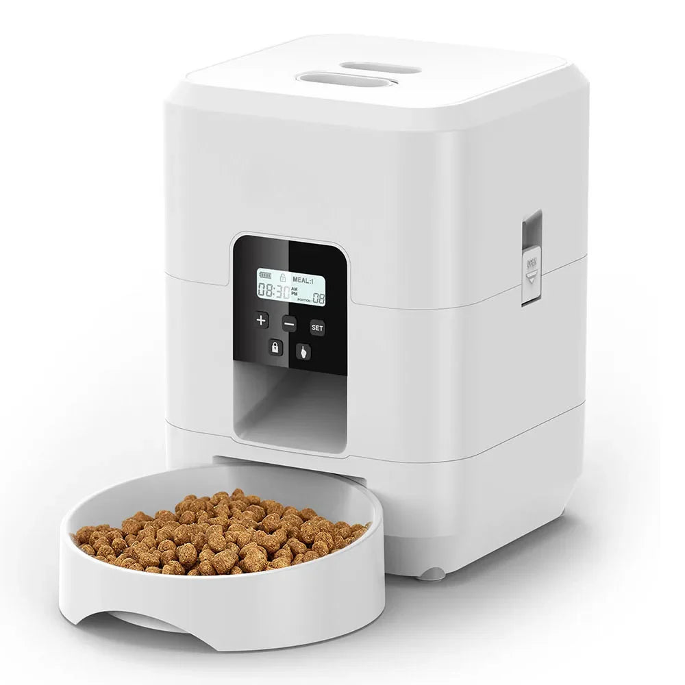 Smart Pet Feeder Automatic Dispenser for Cats and Dogs with Timed Feeding