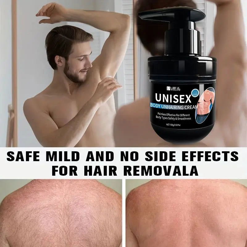 Viilife Men's Painless Hair Removal Cream - Smooth & Nourishing