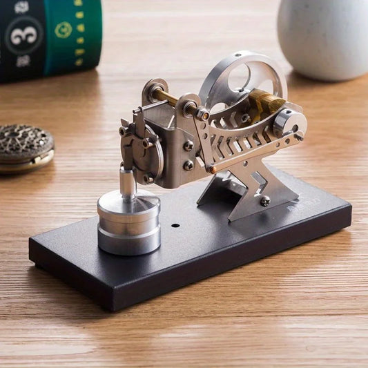 Vacuum Stirling Engine Motor Model - Educational Hot Air Science Experiment Kit