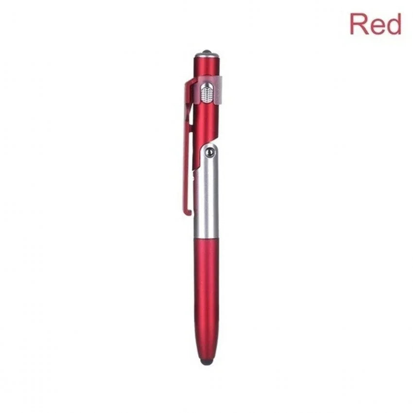 4 in 1 Multifunction Ballpoint Pen with LED Light and Phone Holder
