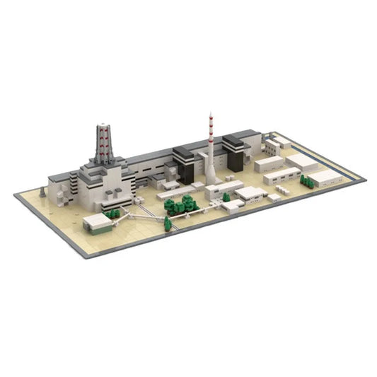 Chernobyl Nuclear Power Plant Building Blocks - MOC-124446 Famous Architectural Model