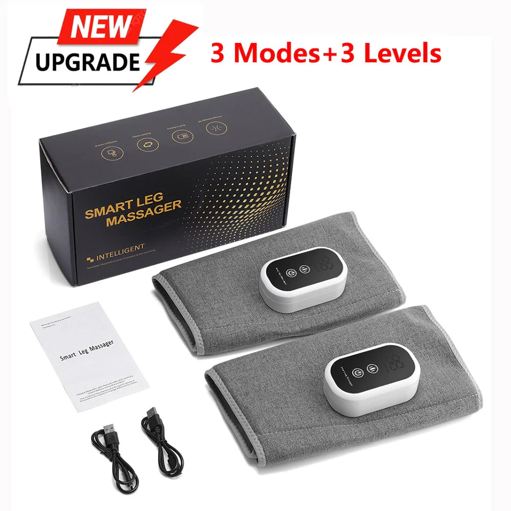 Electric 360° Air Pressure Calf Massager - Wireless Leg Massage with 3 Modes