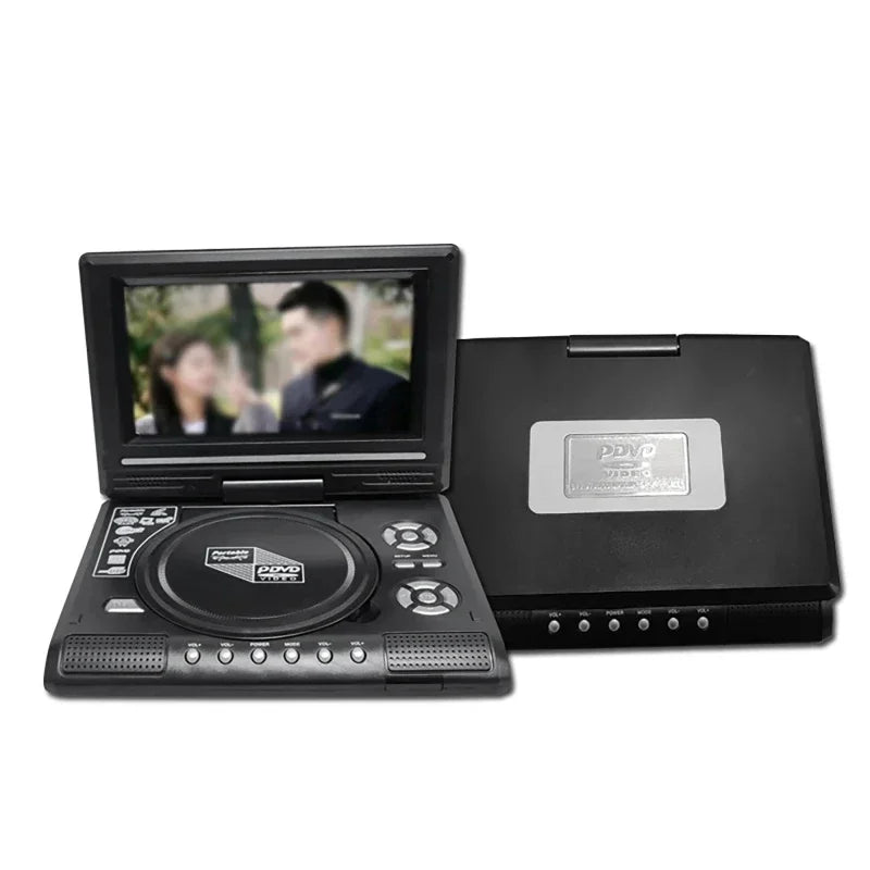 7.8 inch Mini DVD CD Player - Portable & Rotatable Screen