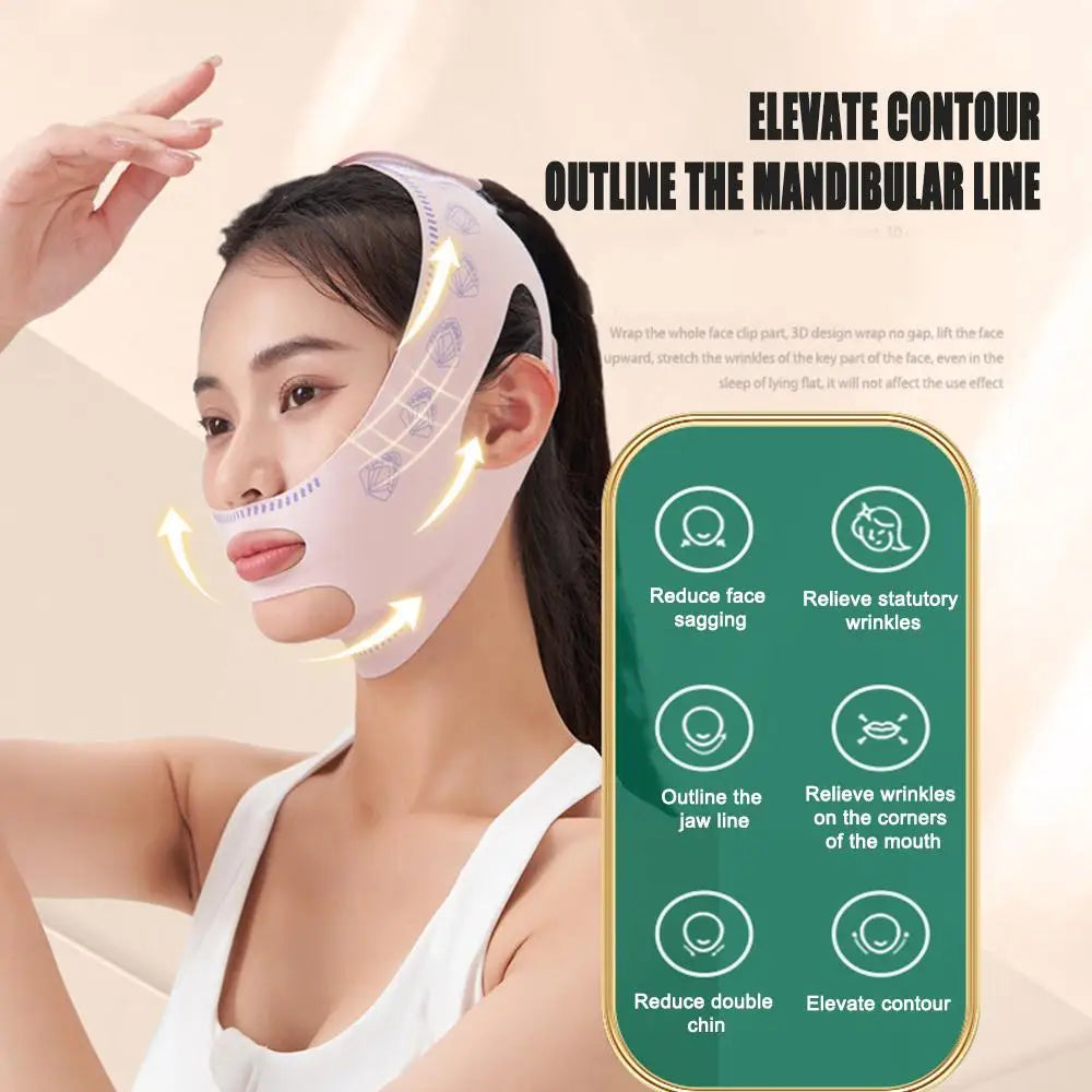 Chin Cheek Slimming V Shaper Mask - Anti-Wrinkle & Lifting Solution