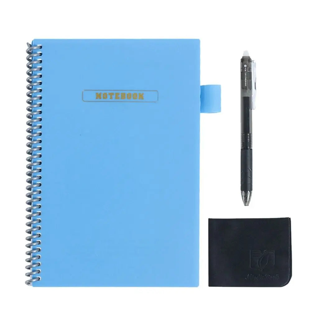 A5 Erasable Notebook Paper Reusable Smart Wirebound Notebook Portable Waterproof Notepad