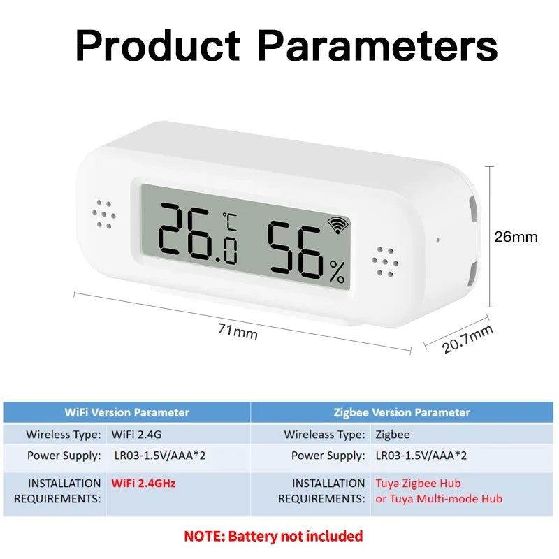 Tuya Zigbee WiFi Mini Sensor