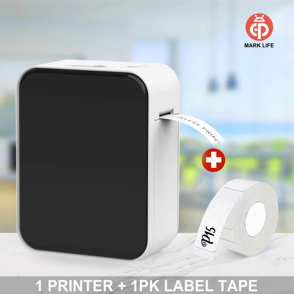 Marklife Mini Bluetooth Thermal Label Printer - Compact & Portable Ink-Free Sticker Maker