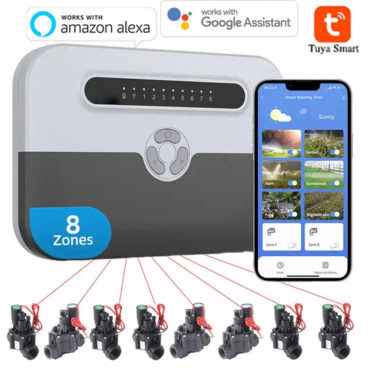 8 Station WiFi Indoor Smart Sprinkler Controller