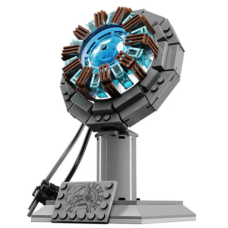 MOC Nuclear Arc Reactor Building Blocks with Lighting - Perfect Gifts for Kids