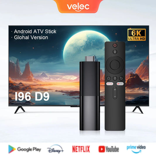 Velec Smart TV Stick Android 12 | 8K Streaming | Voice Remote