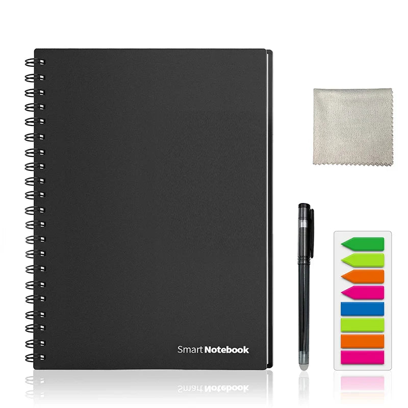 Smart Reusable Erasable Notebook - Eco-Friendly, Cloud-Connected Note Pad
