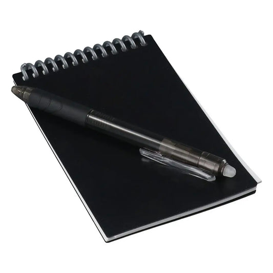 Smart Notebook Work Black Reusable Notepad | Eco-Friendly & Portable Writing Pad