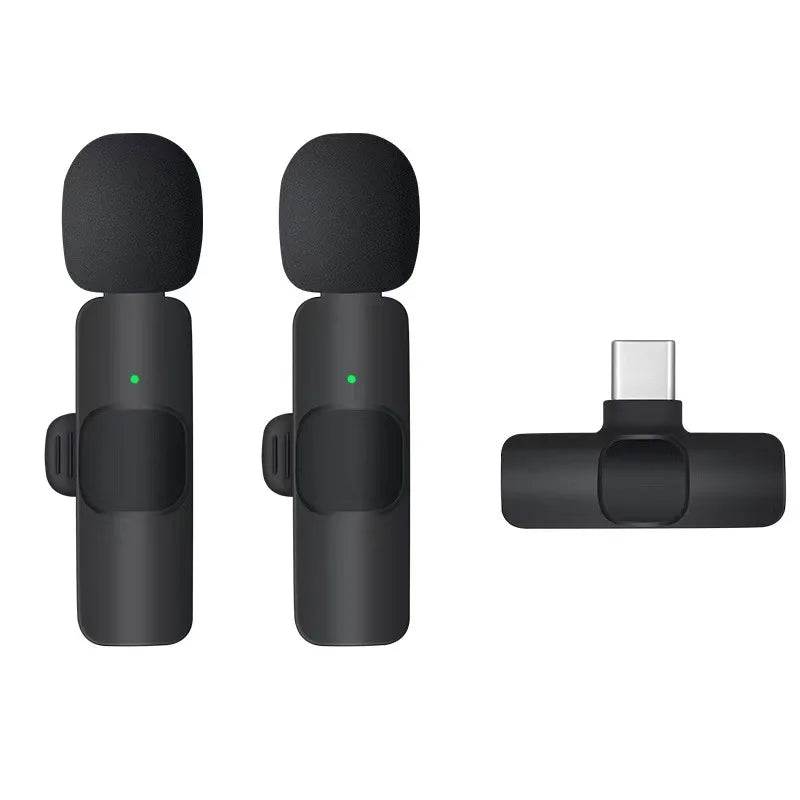 Basix 2.4G Wireless Lavalier Microphone for iPhone & Android - Portable Mini Mic for Live Broadcast & Gaming