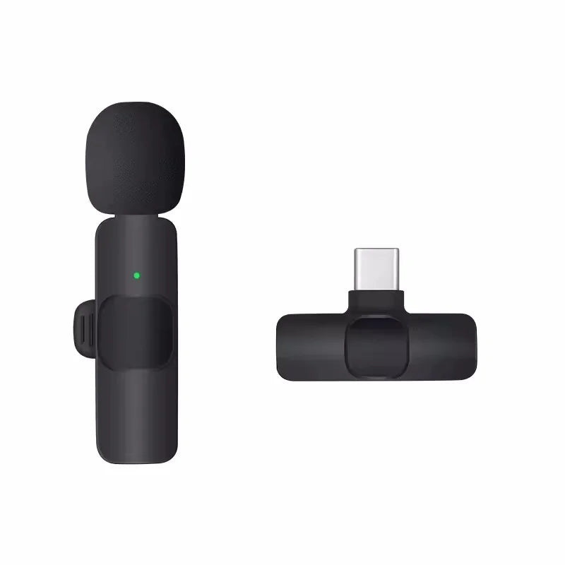 Basix 2.4G Wireless Lavalier Microphone for iPhone & Android - Portable Mini Mic for Live Broadcast & Gaming