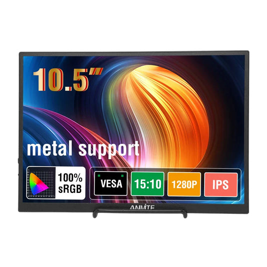 Anmite 10.5-Inch Portable Monitor 1280P HDR - Perfect for Gaming & Expansion