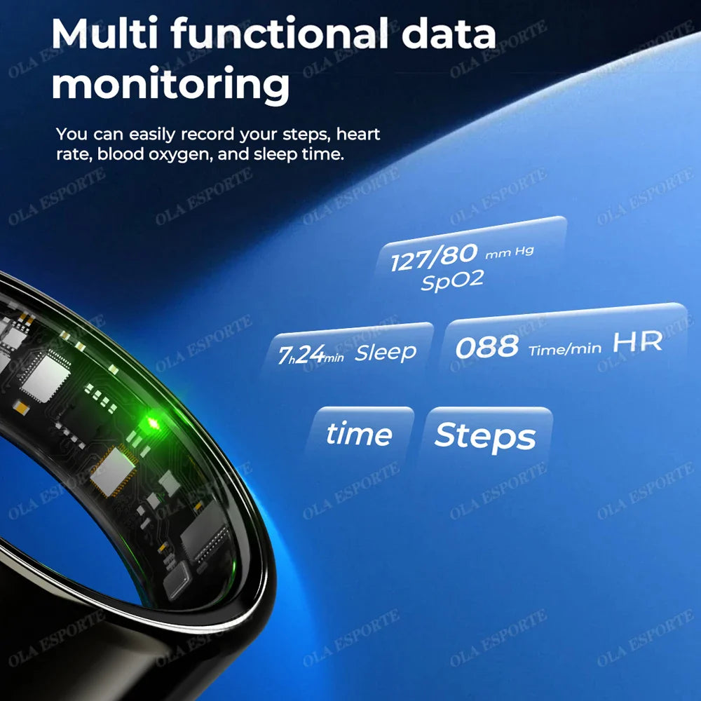 For Xiaomi Smart Ring - Bluetooth Heart Rate & Blood Oxygen Monitor