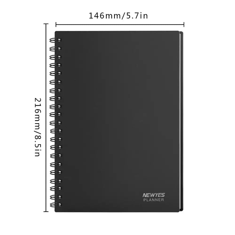 A5 Smart Erasable Notebook - Reusable Daily Planner by Newyes