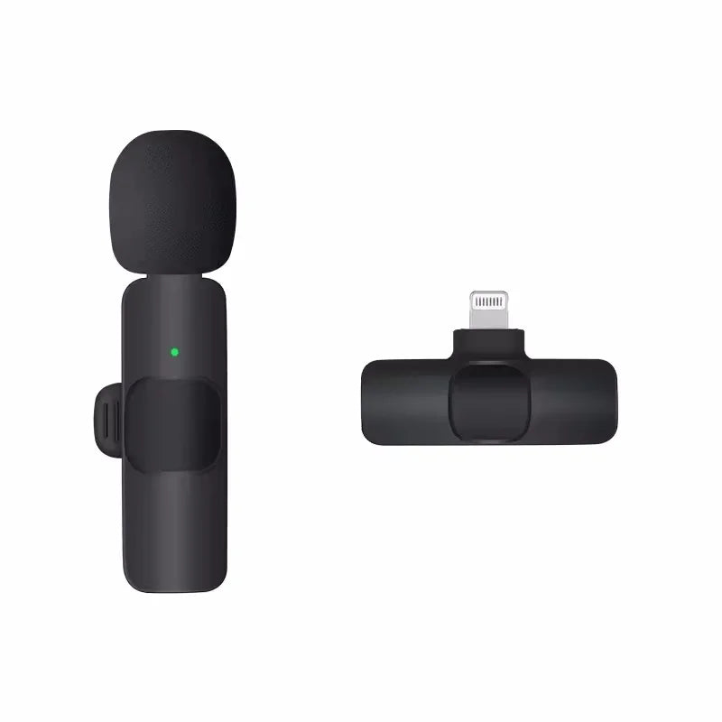 Basix 2.4G Wireless Lavalier Microphone for iPhone & Android - Portable Mini Mic for Live Broadcast & Gaming