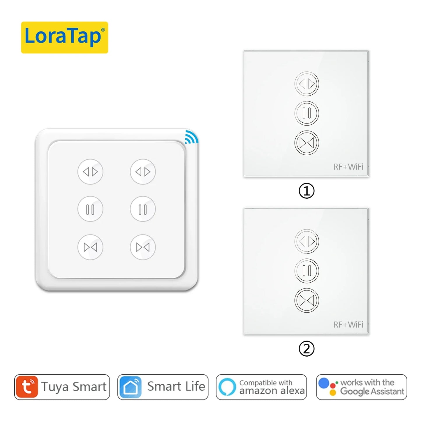 Smart Curtain Switch for Google & Alexa